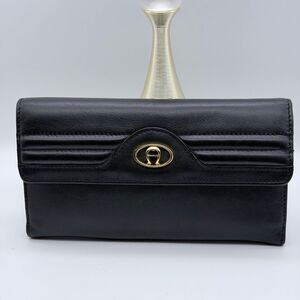 Vintage Etienne Aigner Elegant Leather Organiser Clutch Wallet NWOT